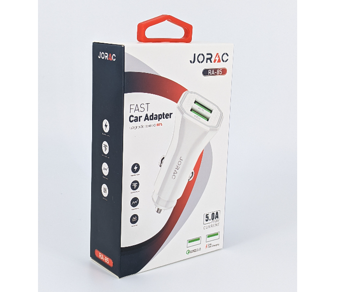 Jorac RA-85 Fast Car Charging Adaptor - Black - Zoom Image 4