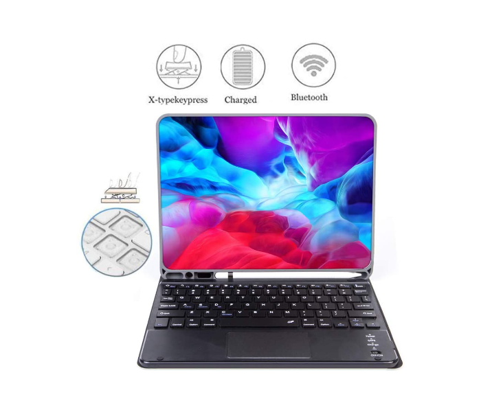 Touchpad Keyboard Case Bluetooth Keyboard for iPad Air 2 - Zoom Image 3