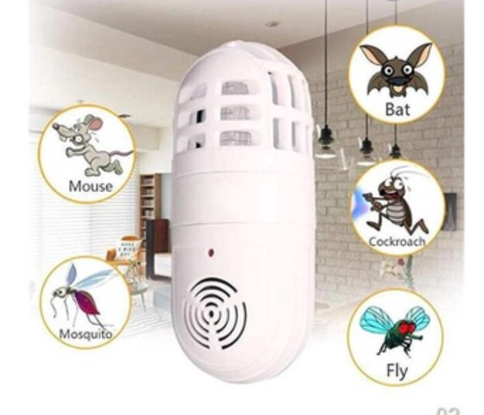 Original Effective Atomic Zapper Ultrasonic Insect Killer - White - Zoom Image 1