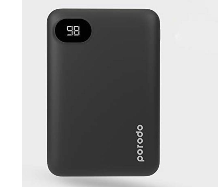 Porodo PD-PBFCH002-BK 10000mAh 4 Port Power Bank - Black - Zoom Image 6