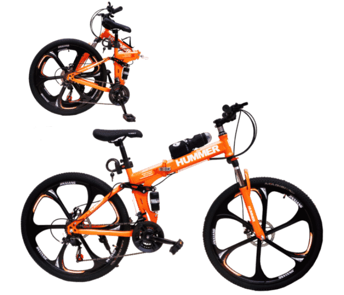 Hummer 26 Inch Awesome Folding Ring Bicycle - Orange - Zoom Image