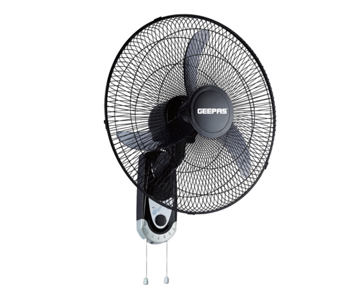 Geepas GF9402 18 Inch 3 Blade Wall Fan - Black and White - Zoom Image