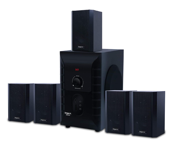 Impex BRAVO HT 5107 5.1 Channel 45 Watts Multimedia Speaker System - Black(duplicate) - Zoom Image 1