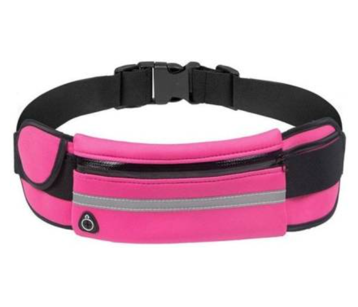 Running Belt with Extender Fanny Pack Pouch Bag - Black and Pink - Zoom Image