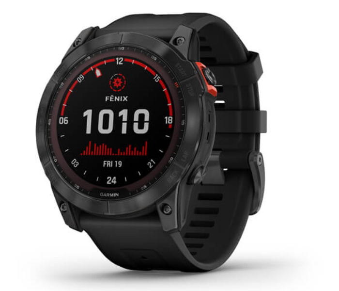 Garmin 010-02541-01 Fenix 7X Solar Slate Grey with Black band - Zoom Image 1