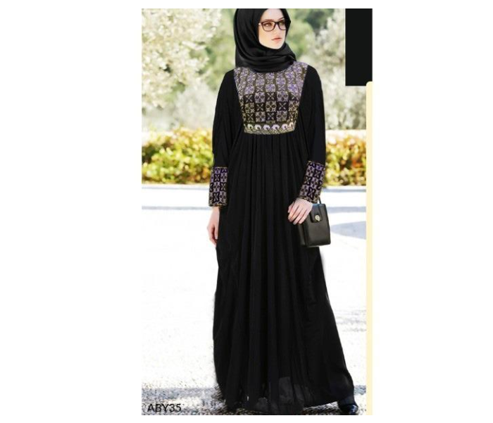 BY02 Casual and Fashionable 60 Sized Abaya for Women - Black - Zoom Image