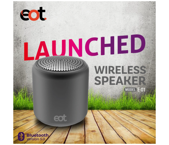 Eot E01 Portable Wireless Speaker - Black - Zoom Image 3