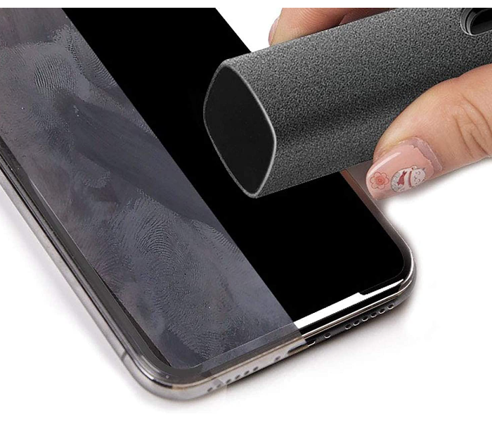 2 in 1 Spray and Microfiber Cloth Touchscreen Mist Cleaner Spray All Phones, Laptop and Tablet Screens - Grey - Zoom Image 6