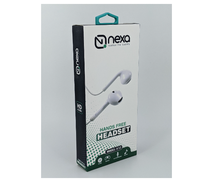 Nexa X-12 Hands Free Earphone - White - Zoom Image 3