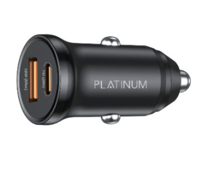 Platinum P-CLAPDMINBK 20Watts Mini Car Charger PD and QC - Black - Zoom Image 3