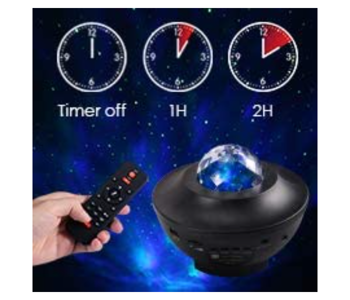 2 in 1 Starry Light and Ocean Wave Projector with Remote Control 10 Colors Changing Music Player with Bluetooth Dimmable Star Light Projector Led Night Light  - Zoom Image 8