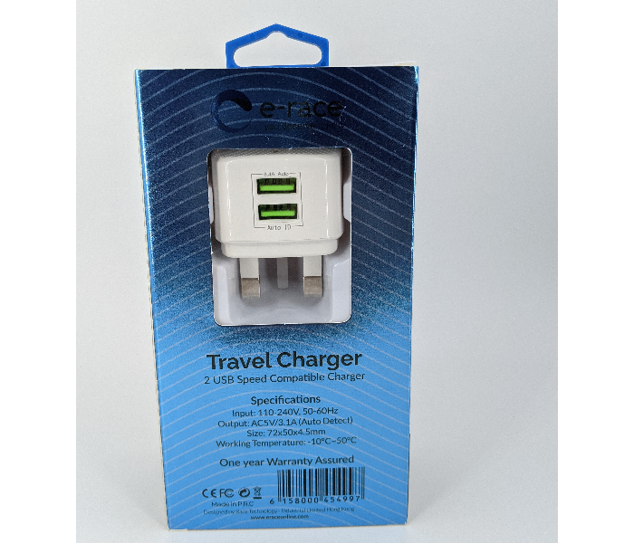 E-race Type C Ultra Power Charger - White - Zoom Image 2