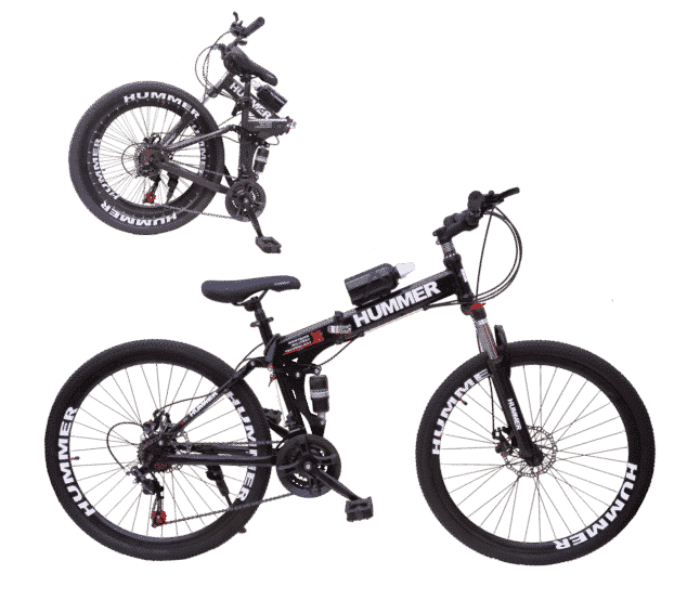 Hummer 26 Inch Better Folding Wire Bicycle - Black - Zoom Image