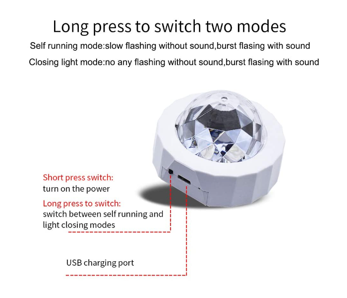 Generic Portable Stage DJ Lamp Party Light - White - Zoom Image 2