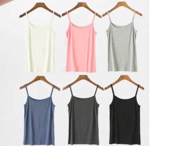 Modern and Comfort Pack Of 5 Women Spaghetti Strap Camisole Top - Assorted Color - Zoom Image 2