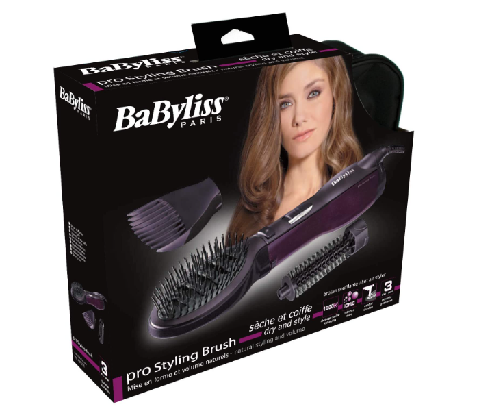 Babyliss AS115SDE 1000Watts Pro Styling Air Brush Hair Styler - Violet - Zoom Image 2