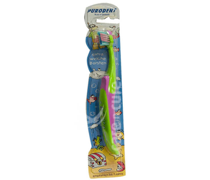 Purodent 50144 Kids Small Tooth Brush - Purple and Green - Zoom Image