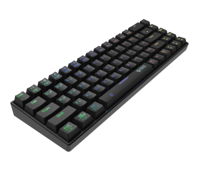 Porodo PDX214-BK 68 Keys Gaming Keyboard with Bluetooth Dual Version - Black - Zoom Image 6