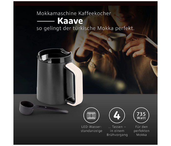 Kaave-Silver-Turkish Coffee Maker-735W - Fakir