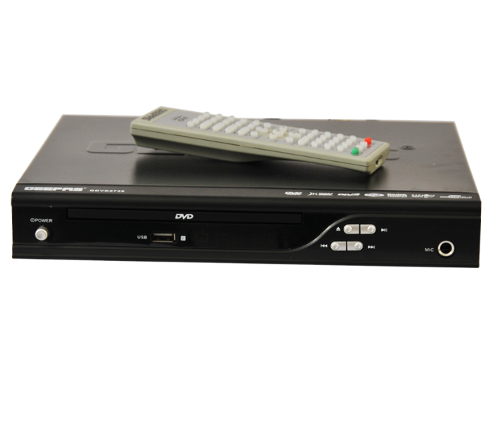 Geepas GDVD2739 15 Watts 5.1 Channel DVD Player - Black - Zoom Image