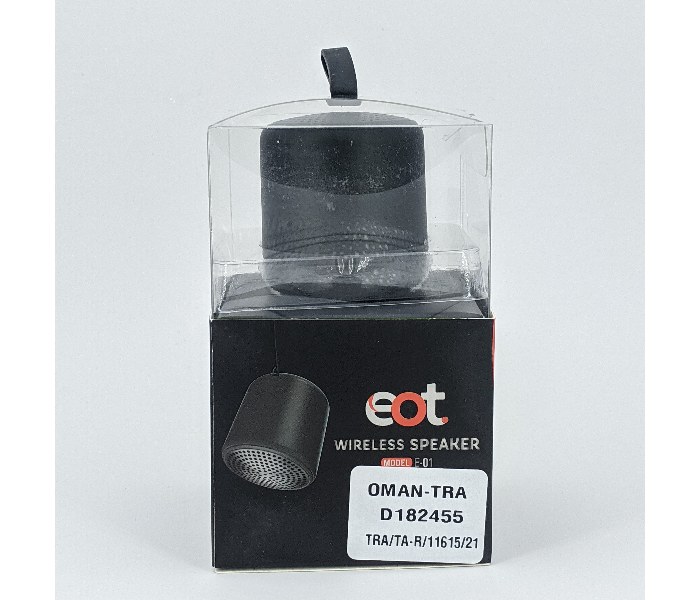 Eot E01 Portable Wireless Speaker - Black - Zoom Image 5