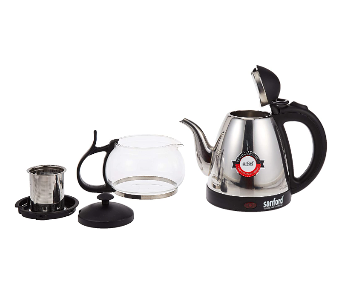 Sanford SF3352EK 1.5 Litre Stainless Steel Electric Kettle - Black and Silver - Zoom Image 2