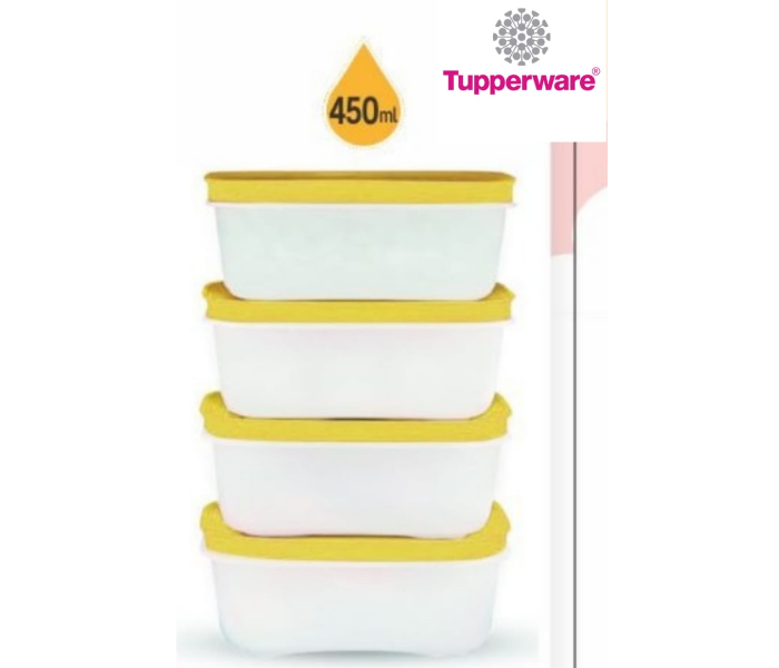 Tupperware 450ml One Pc Freezer Mate Storage Containers - Yellow - Zoom Image