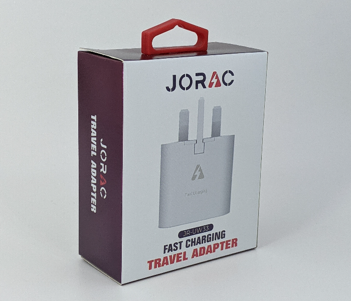 Jorac UW33 Fast Charging Travel Adaptor - White - Zoom Image 2