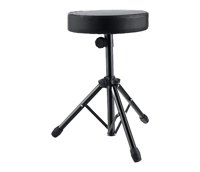 Folding Stool Stand Chair Seat With Comfortable Padded Seat - Black - Zoom Image 1