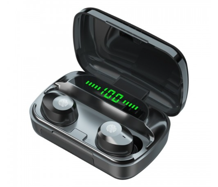 M5 TWS Wireless Bluetooth Earphone With Charging Box - Black - Zoom Image 1