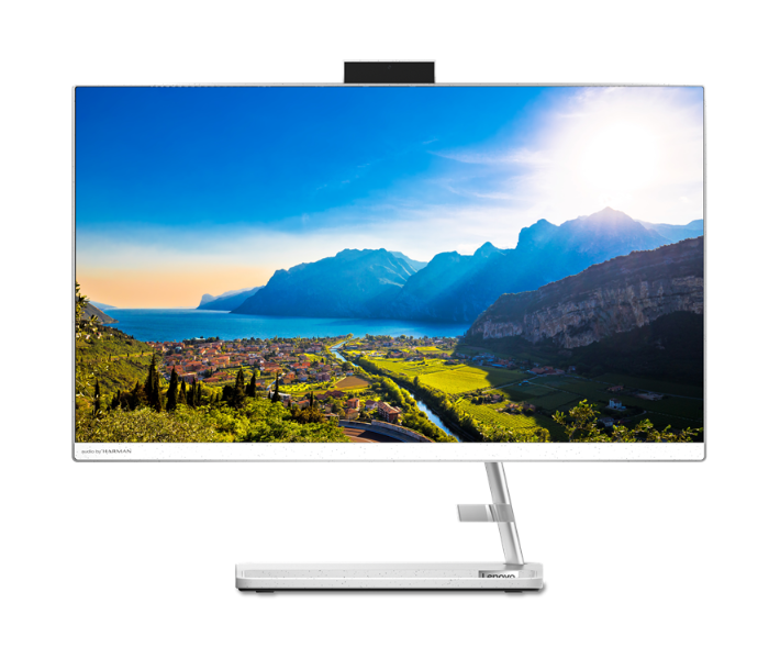 Lenovo AIO3 241TL6 F0G0009LAX 23.8 Inch FHD Intel Core i7 1165G7 Processor 8GB RAM 512GB SSD 2GB Nvida Geforce MX450 Graphics Windows 10 Home - White - Zoom Image 2