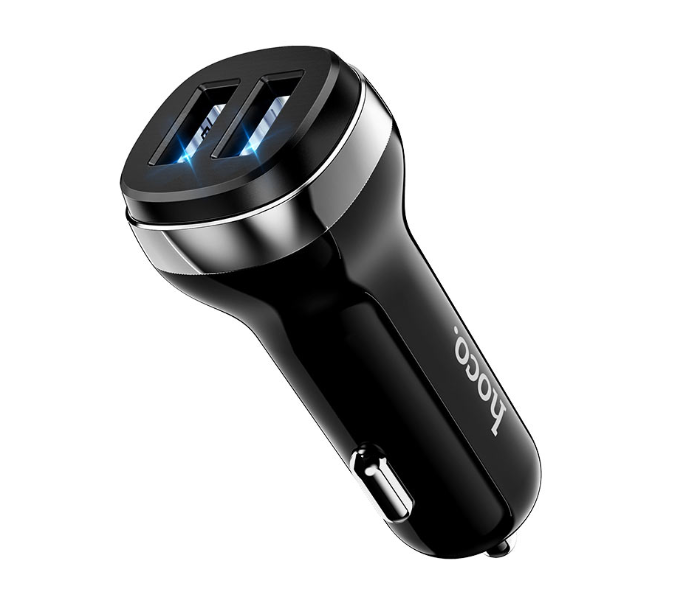 Hoco Z40 Superior Dual Port Car Charger - Black - Zoom Image 2