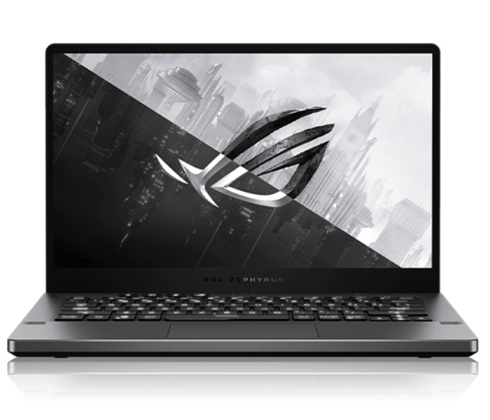 Asus GA401QM-K2100T ROG Zephyrus Gaming Laptop 14 Inch WQHD AMD Ryzen9 5900HS Processor 32GB RAM 1TB SSD 6GB NVIDIA GeForce RTX 3060 Graphics Windows 10 Home - Grey - Zoom Image 1