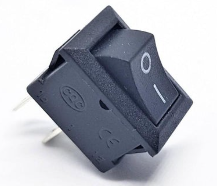 2 Position Rocker Switch with 2 Pins - Black - Zoom Image 1