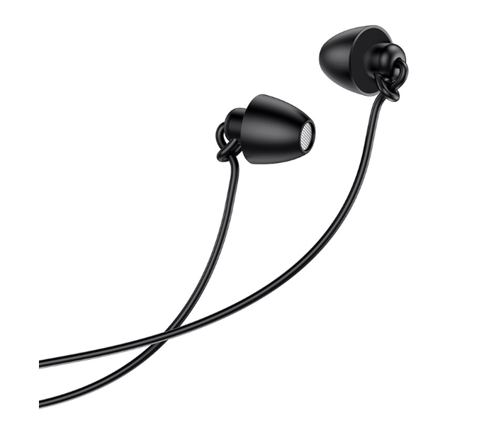 BOROFONE BM58 Peaceful Universal Sleeping Earphone With Mic 3.5 Aux - Black - Zoom Image 2