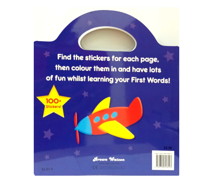 Brown Watson Early Learning Sticker Activity First Words Book for Kids - Zoom Image 2