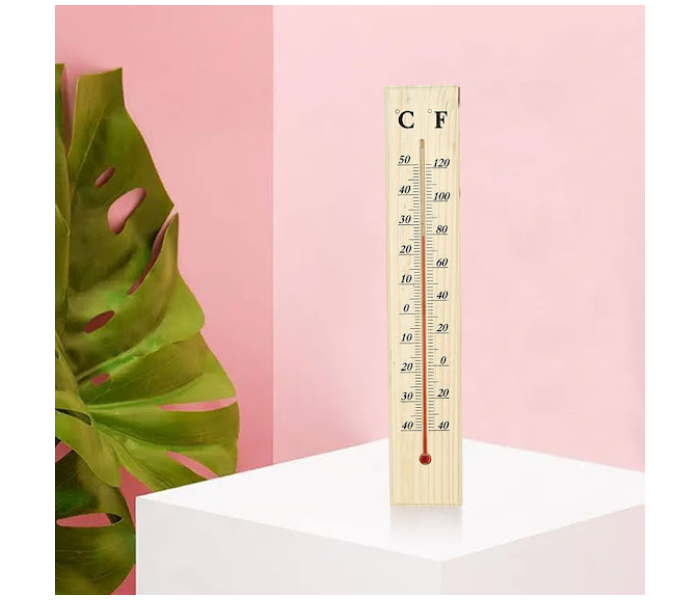 GTC 22000763 Traditional Wooden Room Temperature Thermometer - Wooden - Zoom Image 4