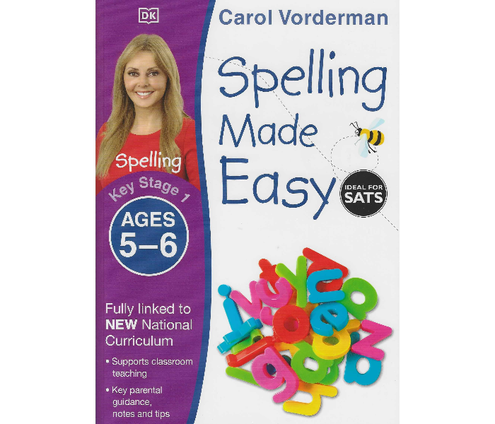 Dk Carol Vorderman Spelling Made Easy Key Stage 1 Ages 5 - 6 Book for Kids - Zoom Image 1