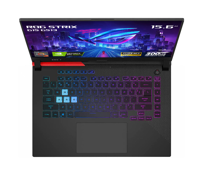 Asus ROG Strix G15 G513QE 90NR05I1-M02360 Gaming Laptop 15.6 Inch FHD AMD Ryzen 7 5800H Processor 16GB RAM 512GB SSD 4GB NVIDIA RTX 3050Ti Graphics DOS - Eclipse Grey - Zoom Image 2