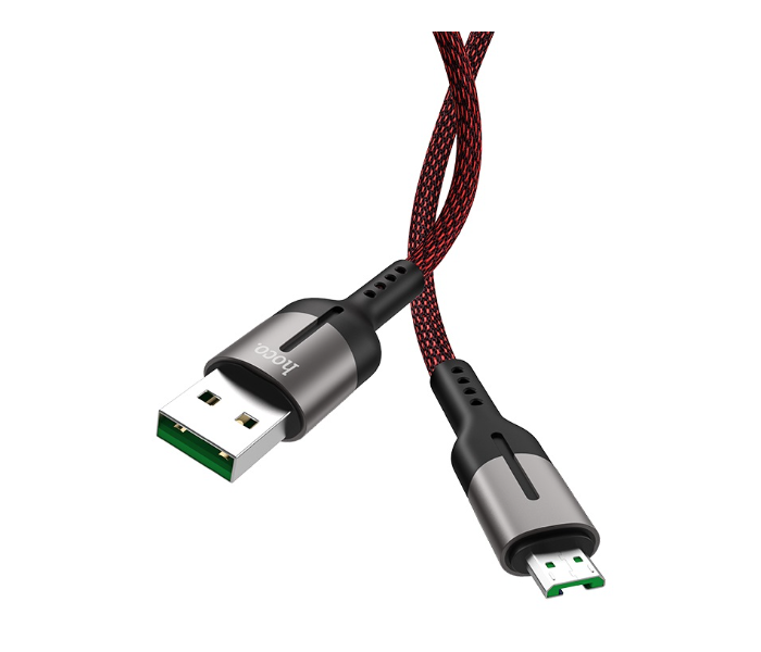 Hoco U68 Micro 4A Gusto Flash Charging Data Cable - Red - Zoom Image 2