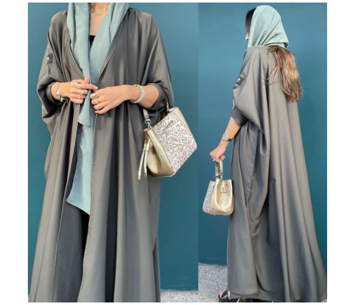 Reem R6841 Luxury Arab 56 Sized Abaya For Women - Green - Zoom Image 2