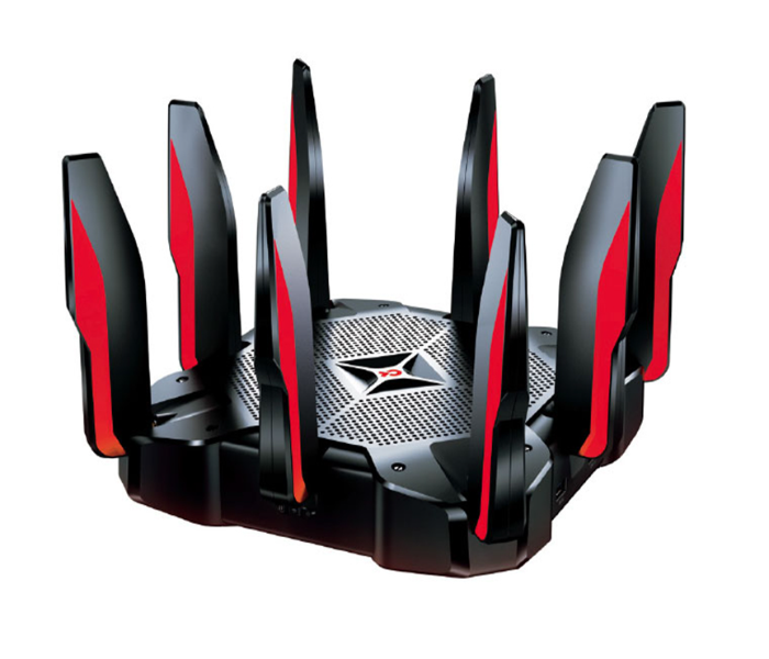 TP-Link Archer C5400X AC5400 MU-MIMO Tri-Band Gaming Router - Black and Red - Zoom Image 3