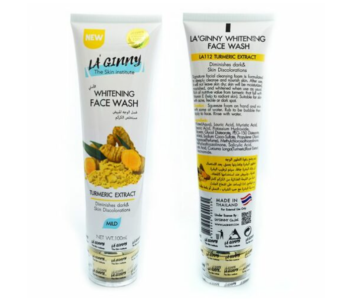 Laginny LA 112 100ml Whitening Facewash Turmeric - Zoom Image