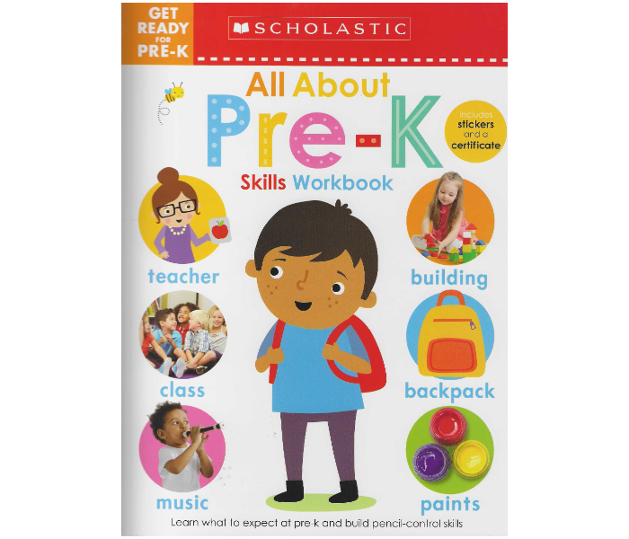 Scholastic Get Ready For Pre - K Skills Workbook:All About Book for Kids - Zoom Image 1