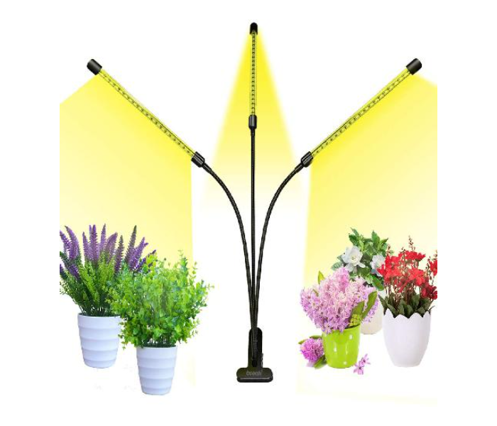 Grow Lights For Indoor Plants 3 Head - Black - Zoom Image 1