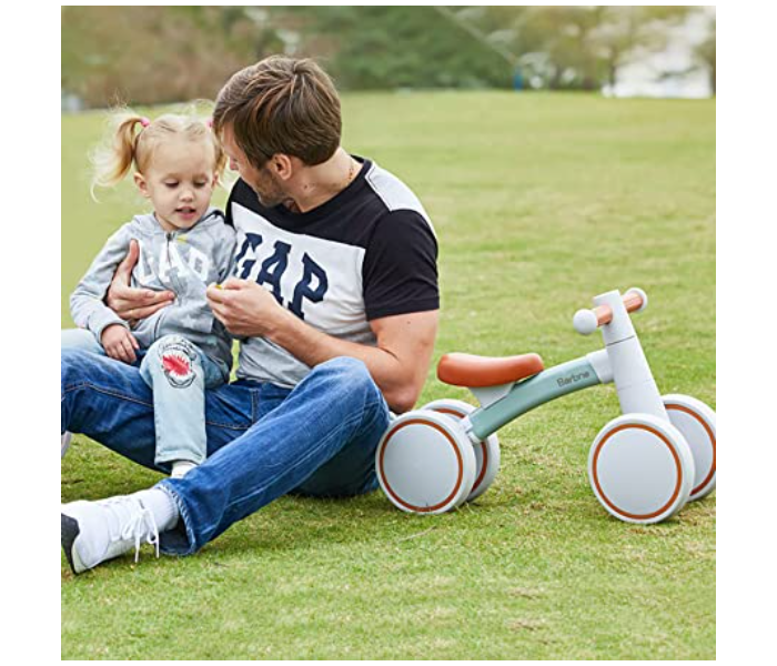 Baby Balance Bike for Baby Toys - White and Green - Zoom Image 7