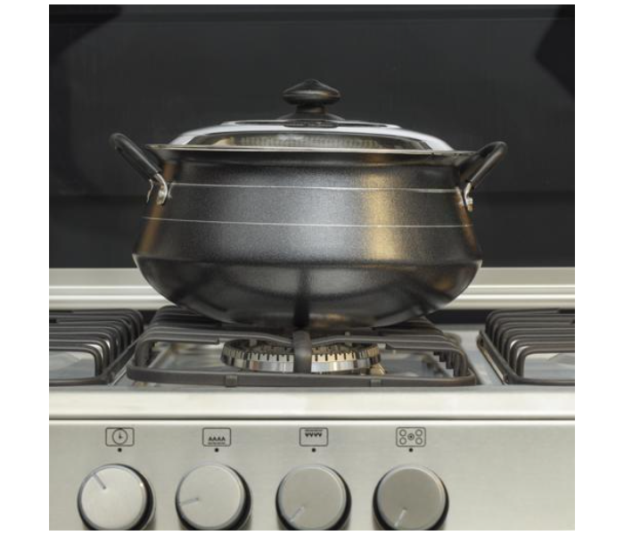 Royalford RF10006 26cm Non-stick Handi Casserole with Stainless Steel Lid - Black and Silver - Zoom Image 2