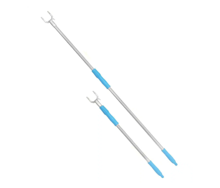 Microfiber Dust Brush Gap Dust Cleaning Washable with Extension Pole Long Handle Mop for Sofa Bed Furniture Bottom With Adjustable Hand Stick Grabber - Blue - Zoom Image 6