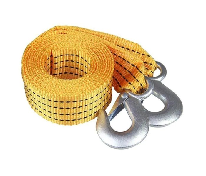 Generic Hook Tow Rope With Strap - Yellow  - Zoom Image 1