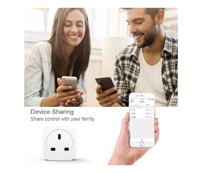 UK Wifi Smart Plug 16A Socket - White - Zoom Image 3